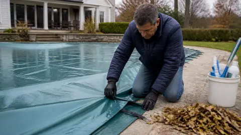 Bâche d'hivernage piscine : éviter les erreurs fréquentes de mise en place
